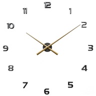 Nástenné hodiny nalepovacie JVD HT465.5 čierno - zlaté