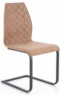 Krzesło metalowe K265 brązowe HALMAR