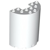 LEGO 87926 CYLINDER ŚCIANA 3x6x6 biały NOWY (10g)