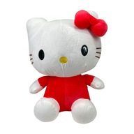 Maskotka Pluszowa Hello Kitty Czerwone Ubranko Kokardka 38x30x20