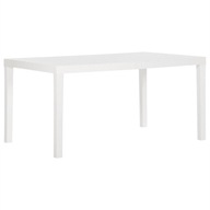 Záhradný stôl 150x90x72 cm PP biely