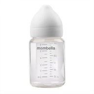 Mombella Szklana Butelka dla Niemowlaka Antykolkowa Classic Ivory 180ml