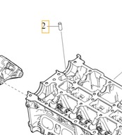 VOLVO kolíkový centrovací kryt ventilov OE 1397500