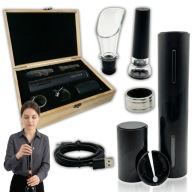 ELEKTROMOS BORNYITÓ DUGÓHÚZÓ AJÁNDÉK ESKÜVŐ NŐNAP USB LED