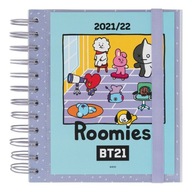 Line Friends BT21 - Kalendarz / Planner szkolny 2021/2022 (niebieski) Line