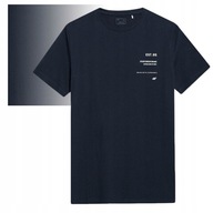 4F T-shirt Koszulka TTSHM313 Granatowa L