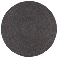 Ręcznie robiony dywan z juty, okrągły, 180 cm, cie