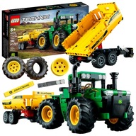 Traktor Ciągnik Z Przyczepą LEGO Technic John Deere 9620R 4WD 42136, zestaw