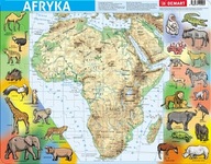 Puzzle Afrika 72 dielikov, značka CLEMENTONI.