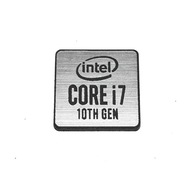 Naklejka Emblemat INTEL CORE i7 10th srebrna 18x18