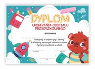 Diplom A4 absolvovanie o. predškolského - Medvedík 30ks