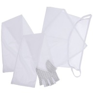 1 ZESTAW SPORTOWYCH RĘKAWÓW NA RAMIONA Z OCHRONĄ PRZECIWSŁONECZNĄ I KAPTUREM