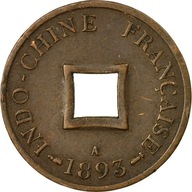 Moneta, FRANCUSKIE INDOCHINY, 2 Sapeque, 1893, Par