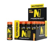 NUTREND N1 PRE WORKOUT 60ML KOFEÍN BETA-ALANÍN TAURÍN GUARANA ČAJ