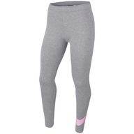 Legginsy dla dzieci Nike G NSW Favotites SWSH Tight szare AR4076 094 M