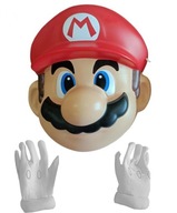 Mario Bros Nintendo - Zestaw Maska i Rękawiczki dla Fanów Gry - Karnawał