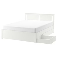 IKEA SONGESAND Rám postele s 2 nádobami biely 140x200 cm