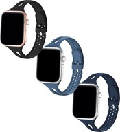 3x PASEK do APPLE WATCHA 3 4 5 6 7 8 9 SE 38/40/41mm PERFOROWANY SPORTOWY