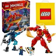 LEGO NINJAGO 71808 Ruchomy Mech Robot Żywiołu Ognia Kaia + Torba na prezent