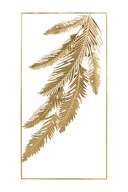 Zlatá dekorácia na stenu kovový zlatý list