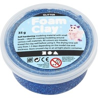 Hmotnosť Foam Clay Trblietky Modrá 35 g Creativ - Dánsko