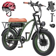 Elektrický horský bicykel dvojitá motorová olejová brzda 2000W 23AH 48V