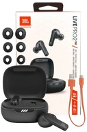 BEZDRÔTOVÉ SLÚCHADLÁ DO UŠÍ JBL LIVE PRO 2 TWS IPX5 ANC + NABÍJACIE PUZDRO