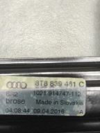 Audi A5 8T mechanism windows left rear part 8T8839461C