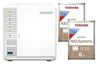 QNAP TS-364-8G s dvoma diskami 6 TB