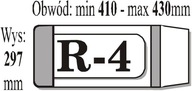 OKŁADKA KSIĄŻKOWA REGULOWANA R4 (50SZT) IKS, IKS