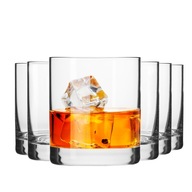 Szklanki do whisky Basic KROSNO 6szt 250ml proste z grubym dnem