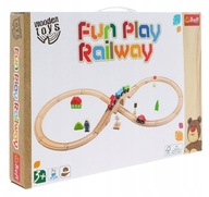 TREFL ZABAWKA DREWNIANA FUN PLAY RAILWAY POCIĄG