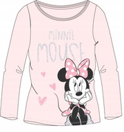 KOSZULKA TSHIRT BLUZKA DISNEY MINNIE DŁ. RĘKAW 134