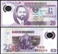 $ Mozambik 20 METICAIS P-149a UNC 2011