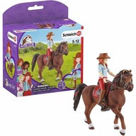 SCHLEICH 42539 HORSE CLUB HANNAH & CAYENNE konie koń dżokejka