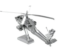 Metal Earth Vrtuľník AH-64 Apache Vrtuľník model na skladanie kovový.