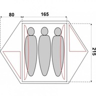 Namiot turystyczny 3 osobowy Veig Pro III - Fjord Nansen