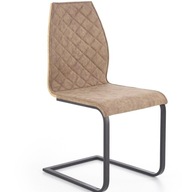 Krzesło K265 czarny/brązowy/dąb miodowy Salon Jadalnia Biuro