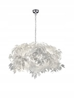 BOHO FÜGGŐLÁMPA FEHÉR FINOM LEVELEK HÁLÓSZOBÁBA, SZOBÁBA LEAVY 4 x E14