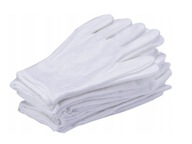 20 par Rękawiczki bawełniane białe pielęgnacyjne