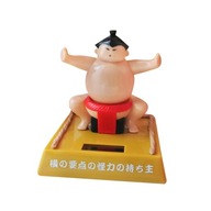 Miniatúrny solárny zápasník na palubnú dosku auta Ornament Fengshui Crafts 9x9cm