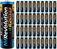 40x MOCNA BATERIA R6 NM REVOLUTION ALKALINE LR6 PALUSZKI AA ALKAICZNE XL