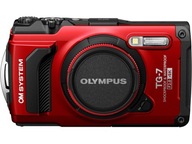 Aparat OLYMPUS OM System TG-7 Czerwony