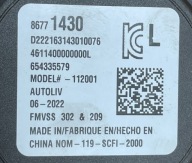 O7 CADILLAC CT5 V 19- CINTURA SICUREZZA ANTERIORE sinistra Anteriore tenditore 86771430