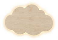 LED lámpa FELHŐ Fa Természetes Fali lámpa 230V Boho L