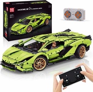 Kocky Mould King 13057 Lamborghini na diaľkové ovládanie 3868 RC prvkov