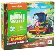 Építőkockák Ostya FARMER Kombájn 60 db-os oktatási szett Marioinex