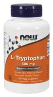 NOW FOODS L-Tryptophan 500 mg 60 kaps Aminokyselina