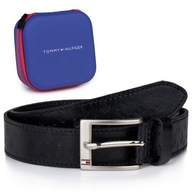 Pasek Tommy Hilfiger 13TL01X045 BLACK ETUI PUDEŁKO