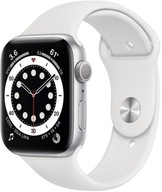 APPLE WATCH 6 44MM CELLULAR SILVER/WHITE MGC3FD/A